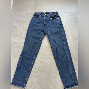 Vintage Tommy Hilfiger Jeans Mens 32x34 Blue Denim Straight Logo Pants